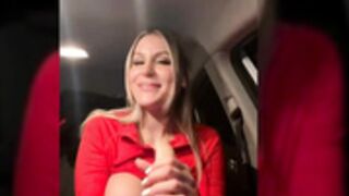 jasminesummer best sloppy blowjob in public with tits
