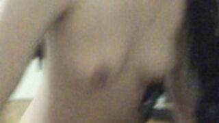 Amateur Asian nerd Smitten Kitten rides