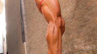 She went to gym so often that she looks scary