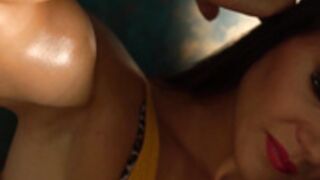 Girl with Ball-like biceps peak