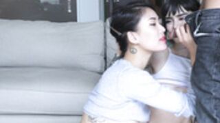 Oliver Davis - Double Blowjob With Holly And Chew