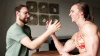 She could break his arms so easily