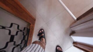 Unexpected Threesome On The Kitchen! Step Sis Allow Me