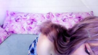 Badass Khloe sexy girl in skirt