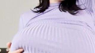 Busty_Ema purple turtleneck