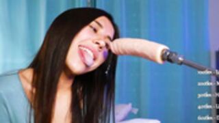 enncandy 2 loves her new deepthroat machine