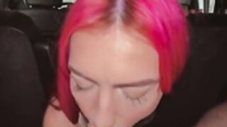 Oliviamae car blowjob