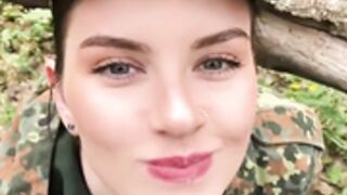 Alyssa Quinn - Military's girl Blowjob