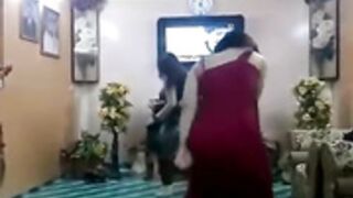 Two arab girls dancing