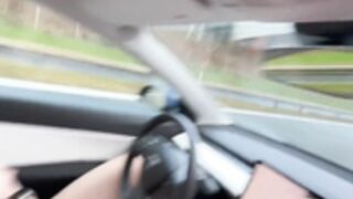 skandalm nackt in der 500 ps karre uber die autobahn