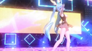 [Project DIVA Mod] Hand in Hand(Big boobs bounce)