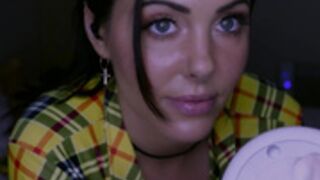 Angelique asmr bed Licking