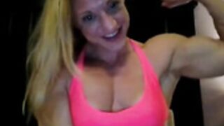 Muscular woman cindy