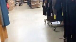 Anal Flashing - Shopping Mall With Anal Plug