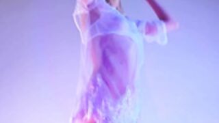 Raypeach sexy dance in seethrough lingerie