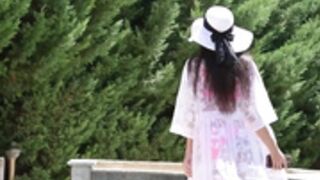 Horny oiled down asain has her first BBC