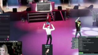 kimilee22 playing video game befor geting naked