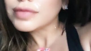 Alva jay face covered in cum