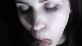 Big Brown Eyes blowjob - Who is this?