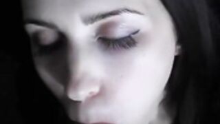 Big Brown Eyes blowjob - Who is this?