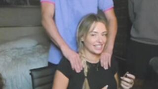 AC grab corinna kopf’s boobs