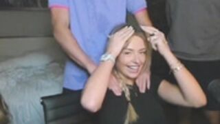 AC grab corinna kopf’s boobs