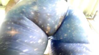 ass flex butt flex female