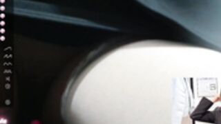 Filla-- office girl gets off under the desk