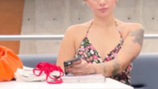 LujoPaisa OF Public Library Bathroom Creampie