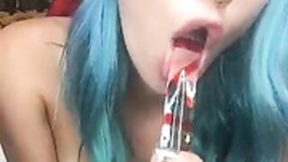 ShugarShorts aka Skye Blue santa 4