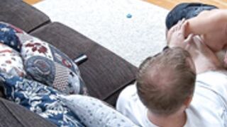 RLC Leora and Paul blowjob in the sofa