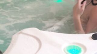 Squirting In Public Hot Tub