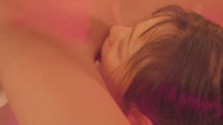 JuneLiu | Allie Rose Fun in Bath with Skinny Asian