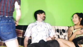 @MissTerraForest and erinc blowjob w friend watching