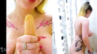 shower stream LeonaBark. woof woof