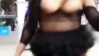 sexkittenalex101 twerking in public part 2