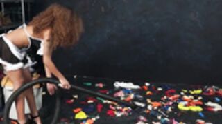 Vacuuming lots of stuff with a shopvac