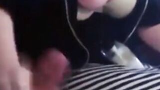 Milf jerks off young guy