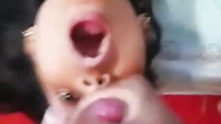 Indian girl Trini  cumshot on her face sex video