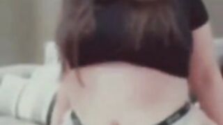 Girl greasy legs and a big ass