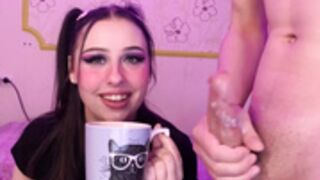 snowyphoenix - sloppy, messy, spitty blowjob