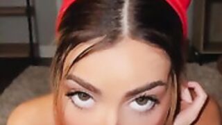 therealoliviamae - OF blowjob boobjob red devil