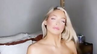 hannah palmer - striptease nude on bed