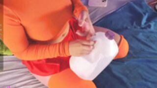 pepperxminthe 17.10.2022 velma cosplay squirt show pt2