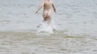 Sam at the beach