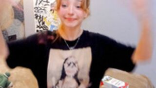 Sexy redhead girl stripping || Chaturbate