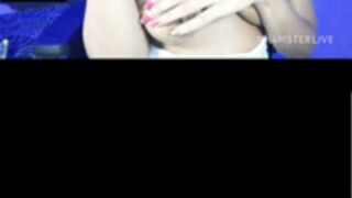Vickyntania cream on boobs.