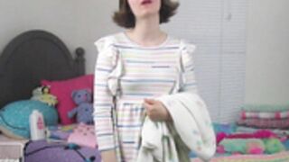 Ella Raine catches peeping tom