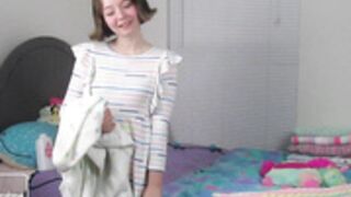 Ella Raine catches peeping tom