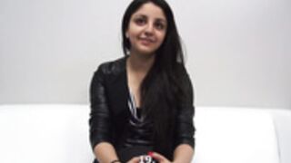 Sweet Virginia Gevorgyan fucked on her first porn casti